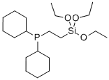 Molecular Structure of 55289-47-9 (Dicyclohexylphosphinoethyltriethoxysilane)